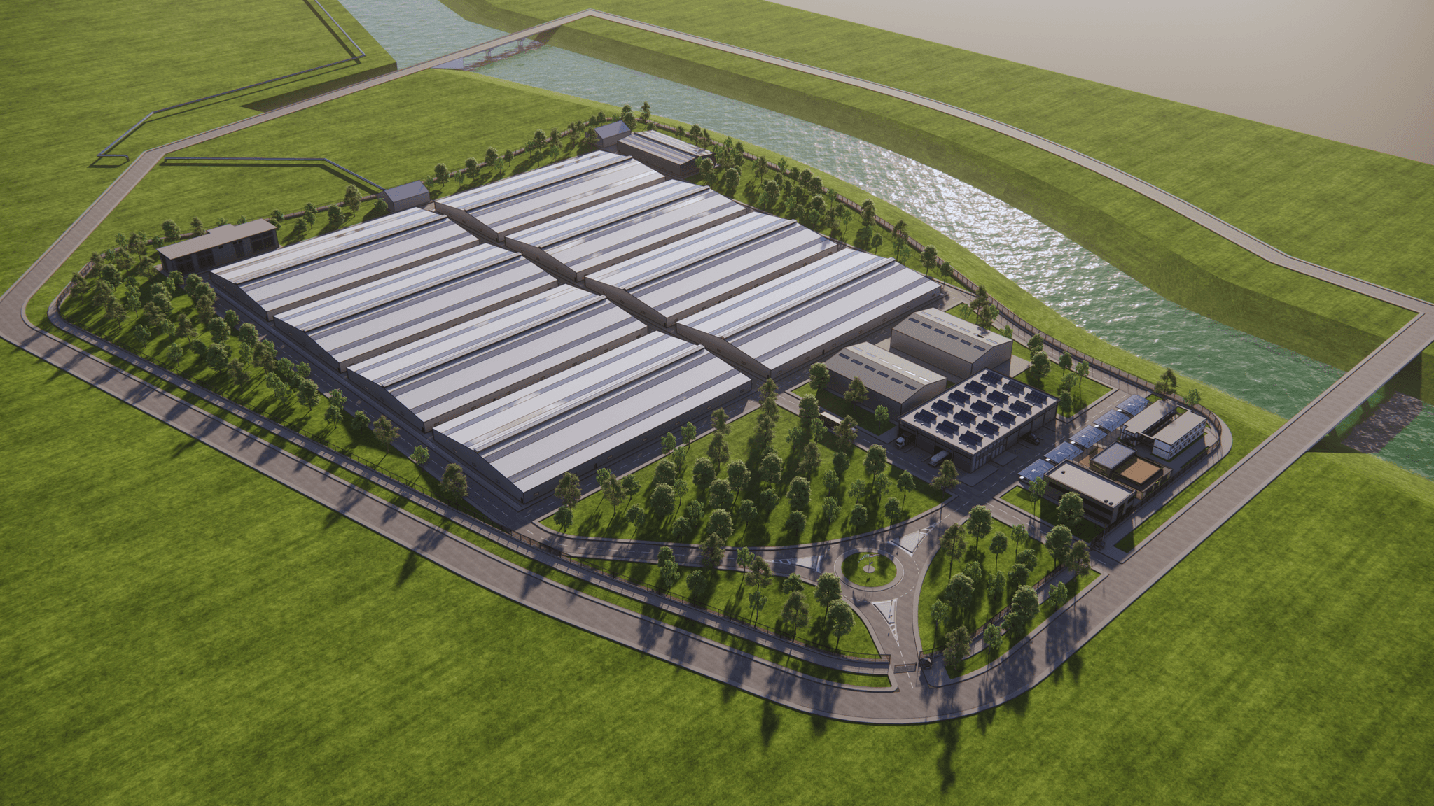 Aquaculture facility interior